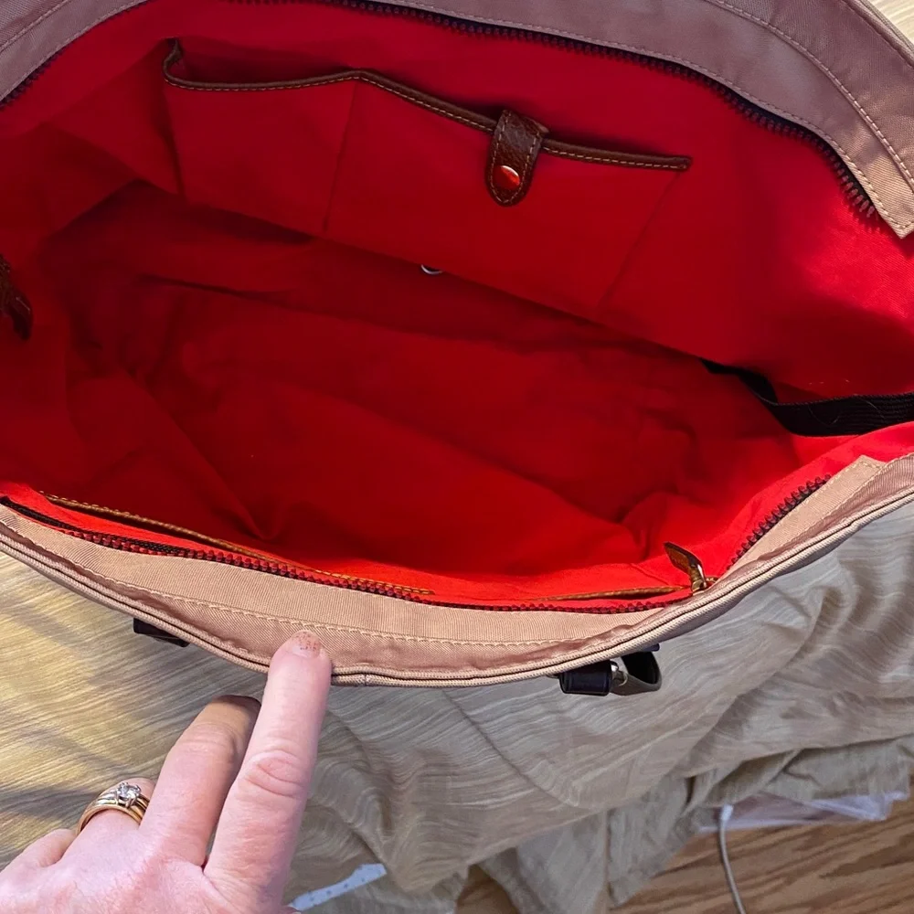 Dooney and Bourke nylon and leather large tote
